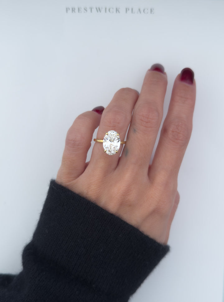 Oval 4.5ct Lab-Grown Diamond- VS1