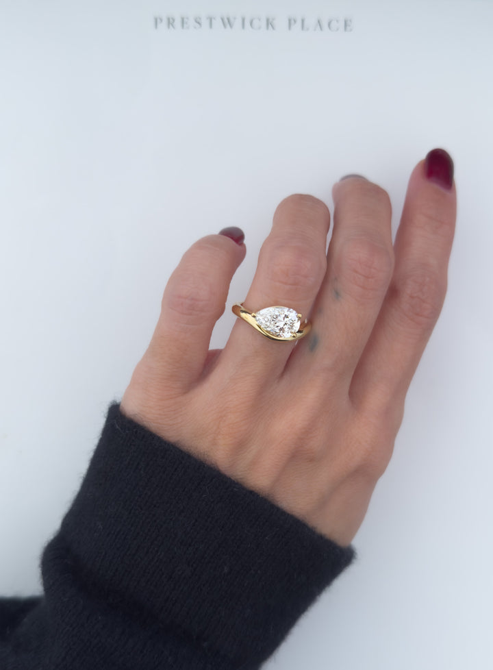 2.0ct Pear Wave - Lab Diamond
