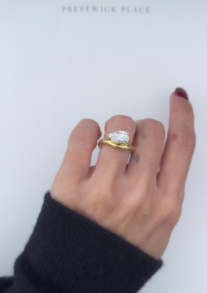 2.0ct Pear Wave - Lab Diamond