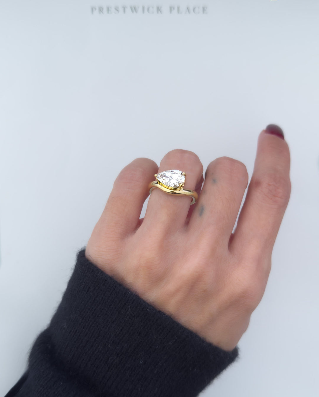2.0ct Pear Wave - Lab Diamond