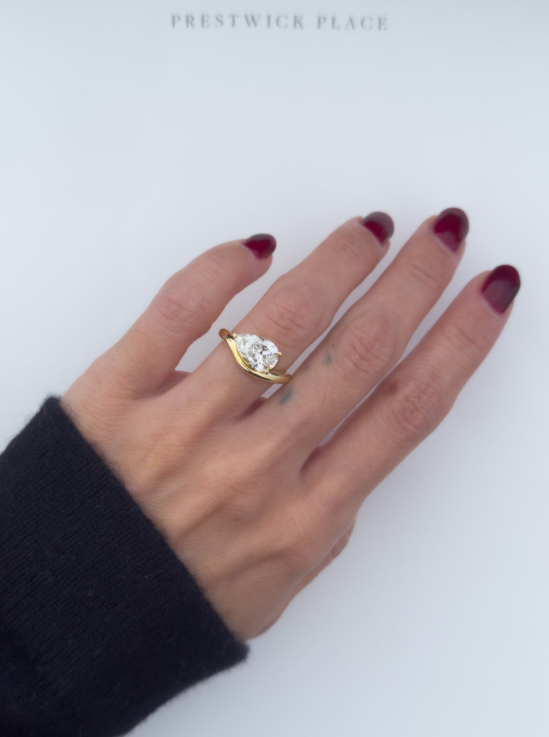 2.0ct Pear Wave - Lab Diamond