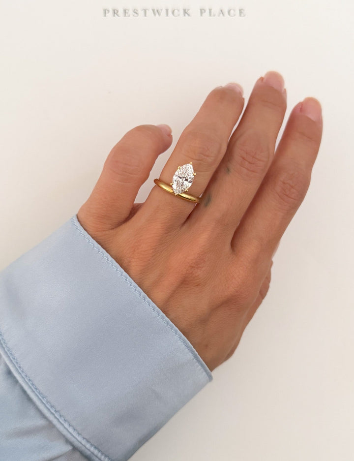 Augustus Solitaire 1.60ct - Marquise Lab-Diamond