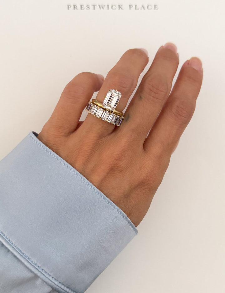 Augustus Solitaire 3.0ct - Emerald Cut Lab-Diamond