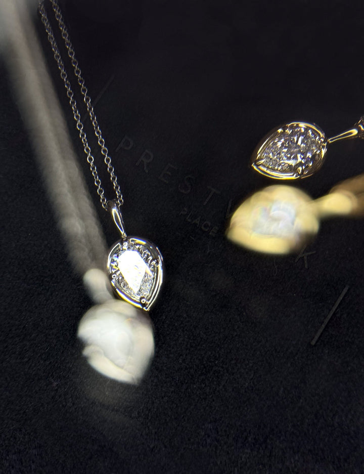 Celestial Pear Diamond Pendant