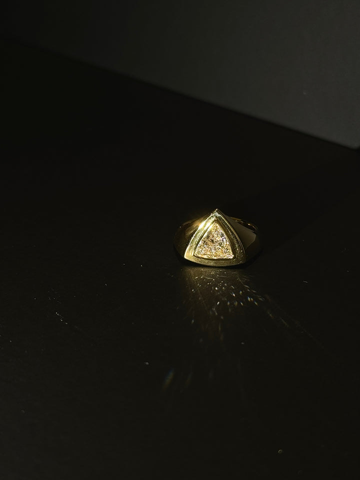 1.0ct Trillion Cut Totem Ring