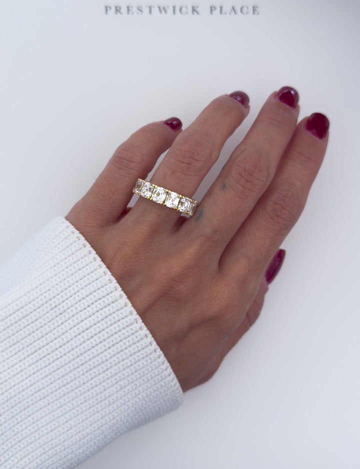 8.0ct Old Mine Eternity Band - Lab-Diamond