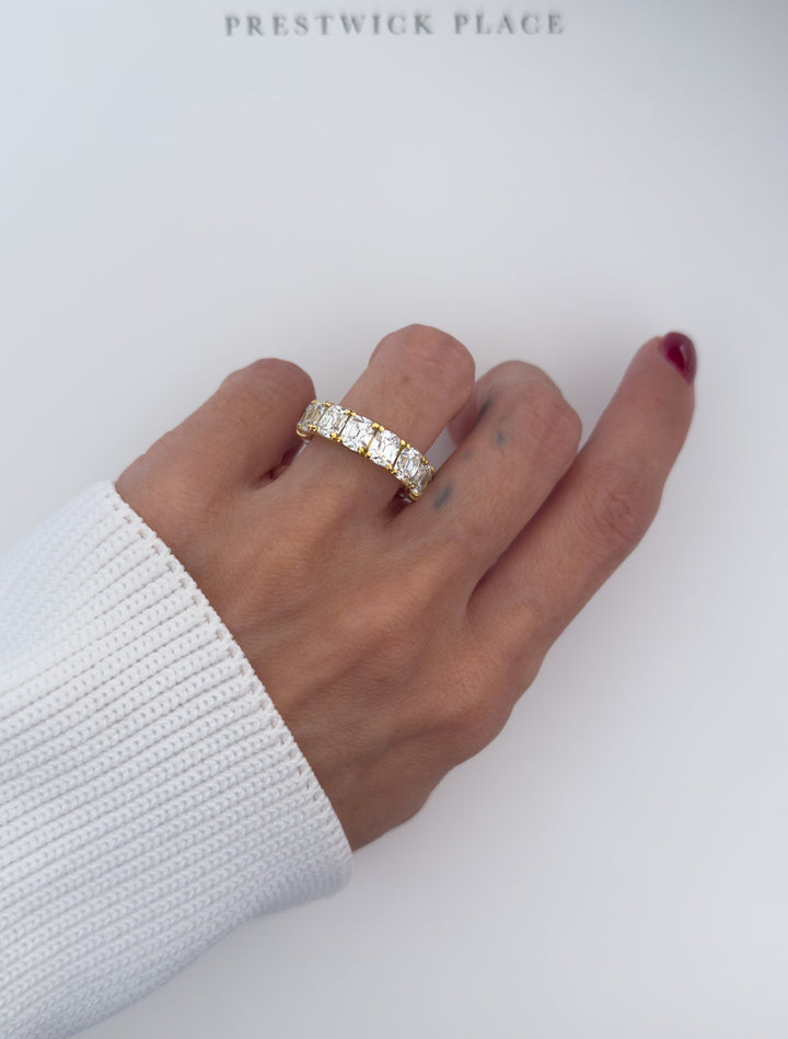 8.0ct Old Mine Eternity Band - Lab-Diamond