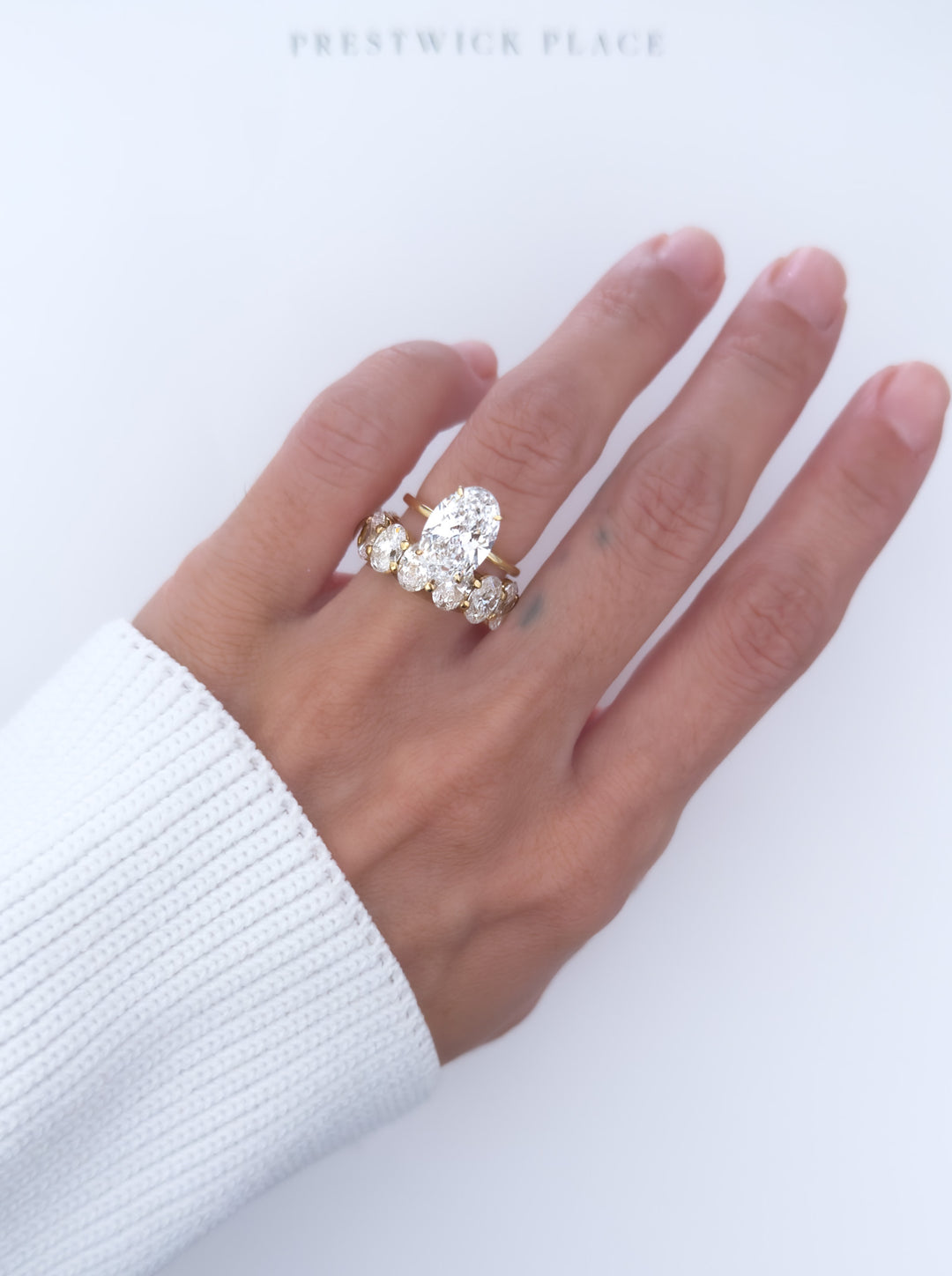 7.50ct Full Oval Eternity Band - Lab-Diamond