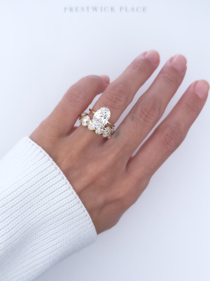 7.50ct Full Oval Eternity Band - Lab-Diamond