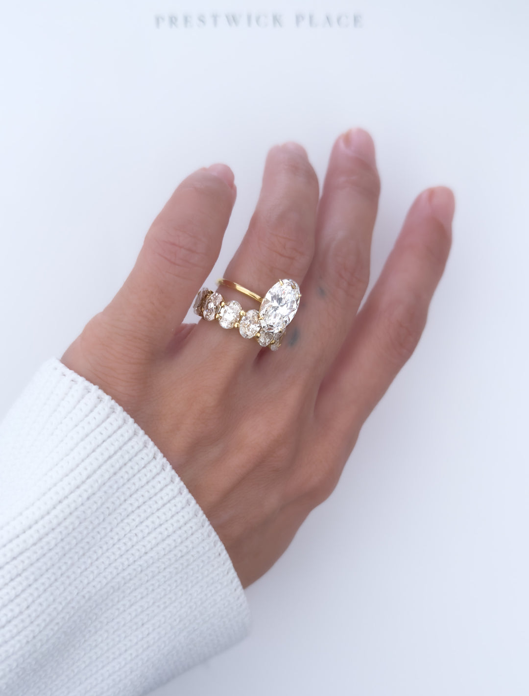 7.50ct Full Oval Eternity Band - Lab-Diamond