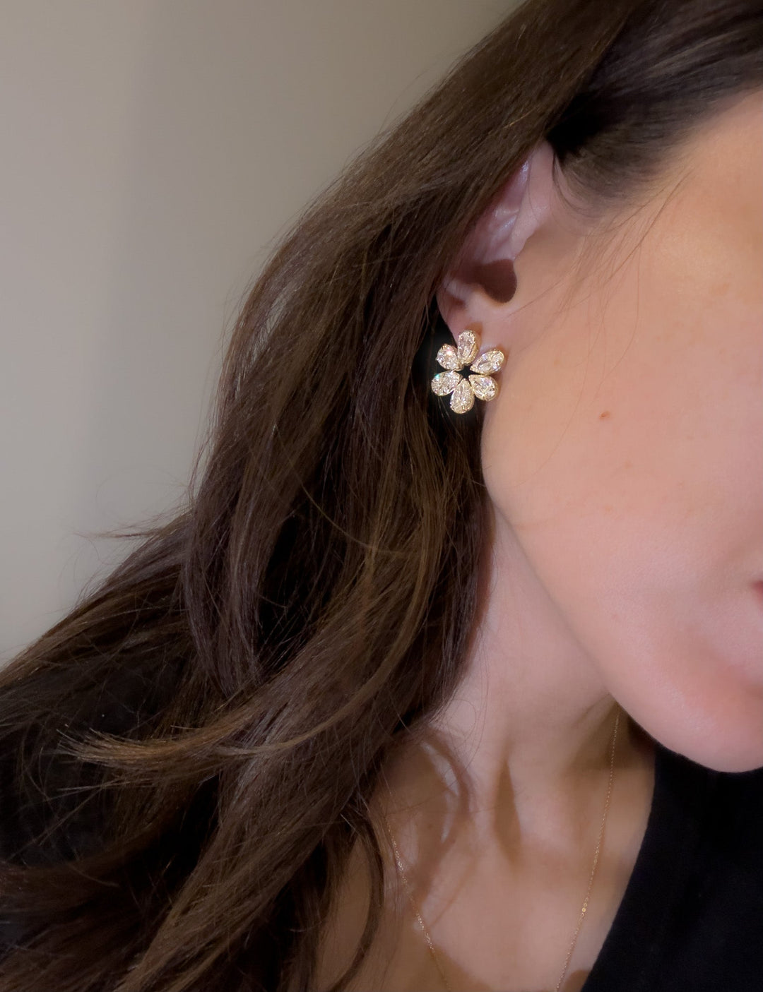 10.8ct Flower Earring | Lab Diamond