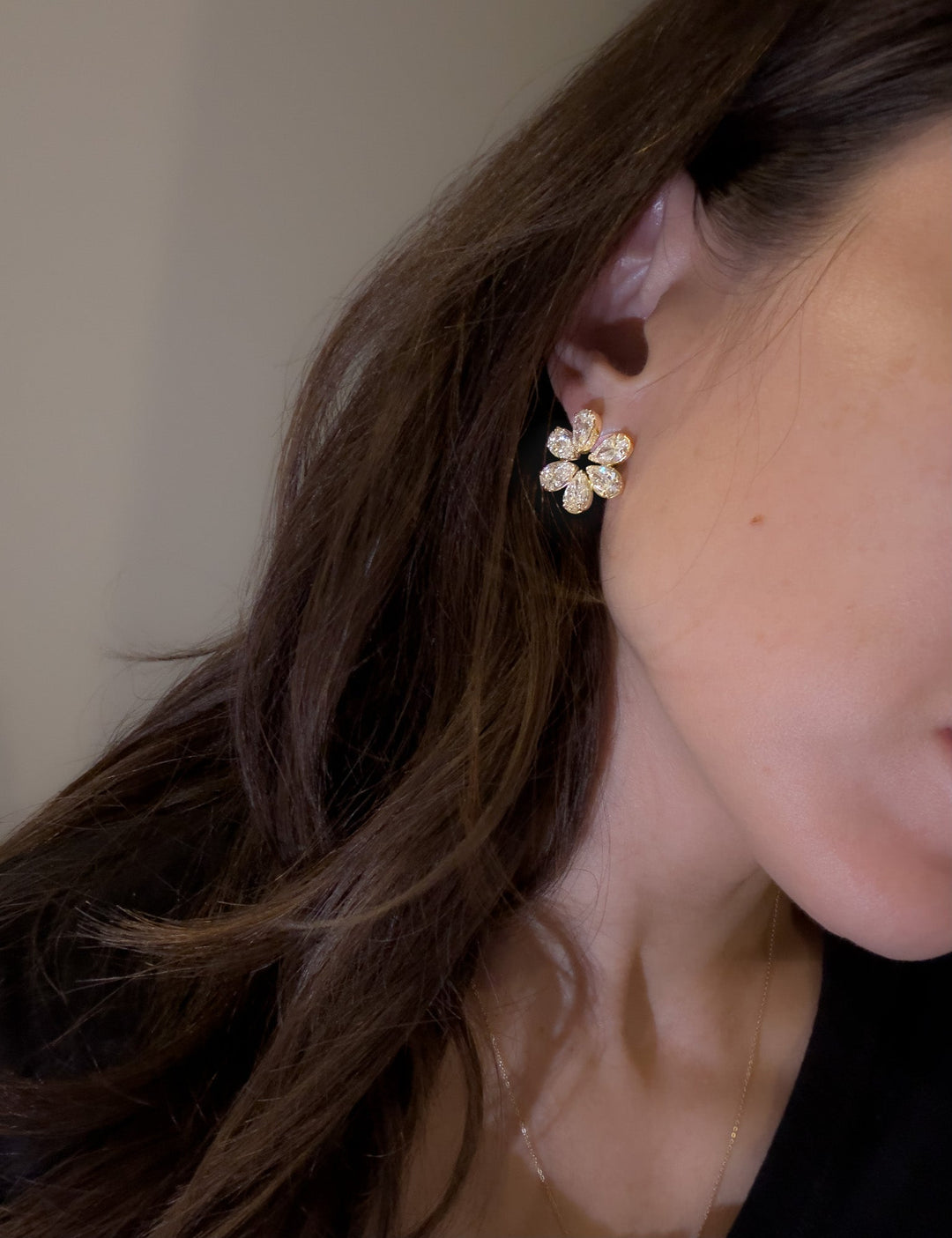 10.8ct Flower Earring | Lab Diamond