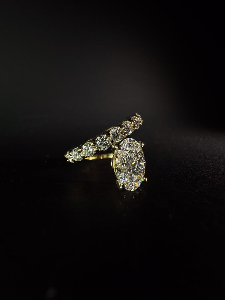 January Twist Ring 3.70ct - Lab-Diamond