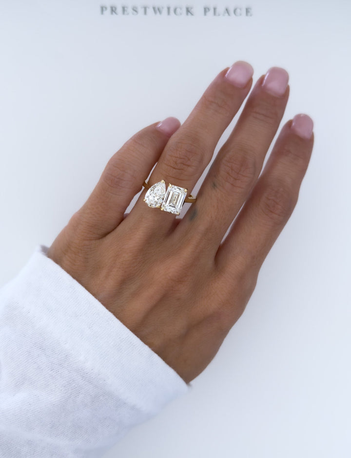 3.9ct Tokyo Two-Stone - Lab Diamond