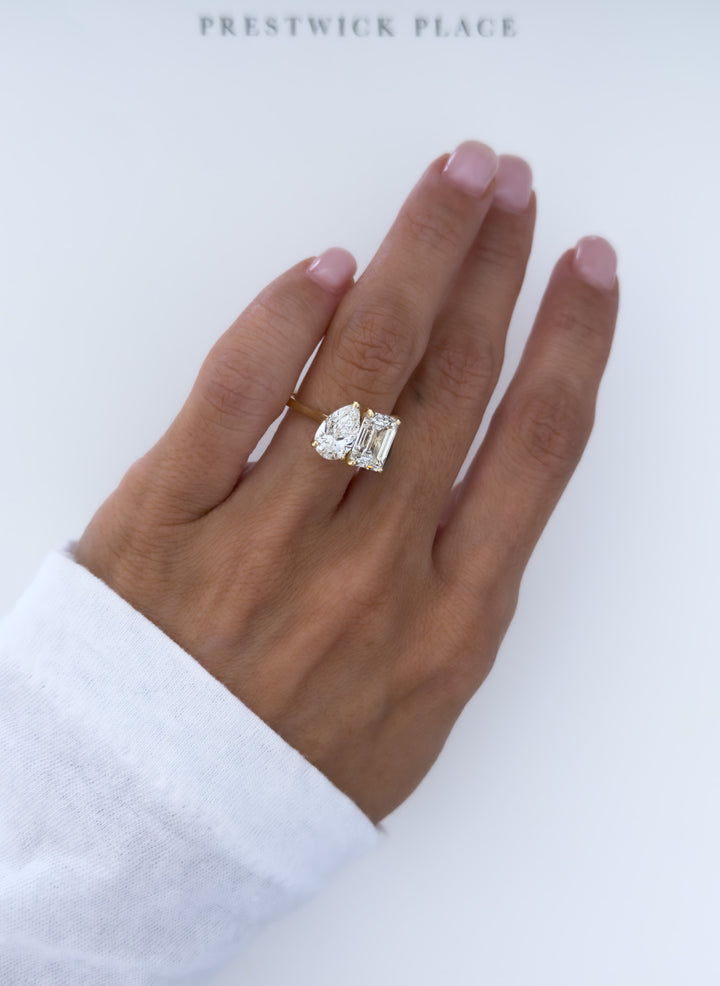 3.9ct Tokyo Two-Stone - Lab Diamond