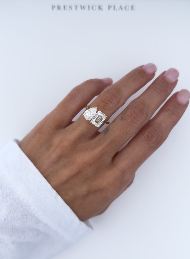 3.9ct Tokyo Two-Stone - Lab Diamond