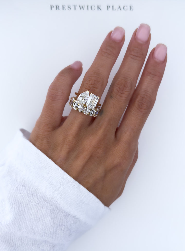 3.9ct Tokyo Two-Stone - Lab Diamond