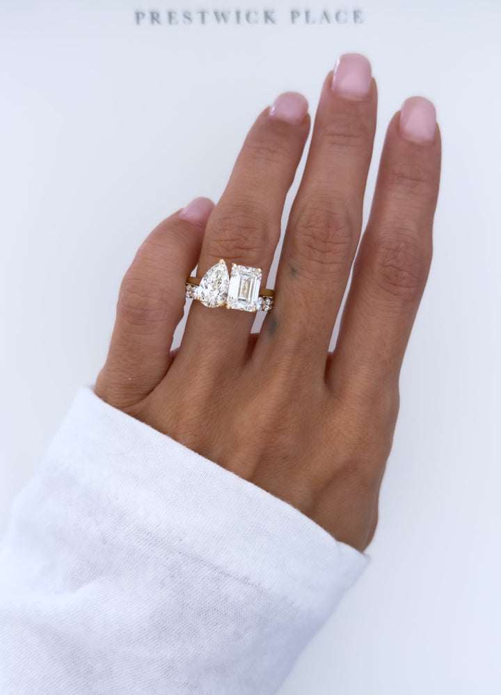 3.9ct Tokyo Two-Stone - Lab Diamond