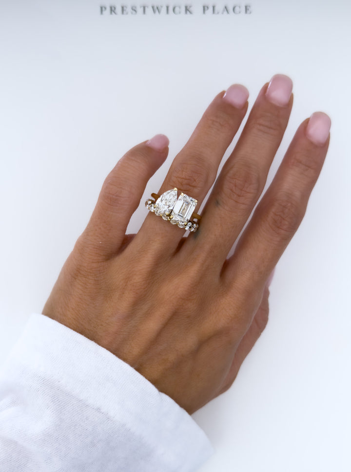 3.9ct Tokyo Two-Stone - Lab Diamond