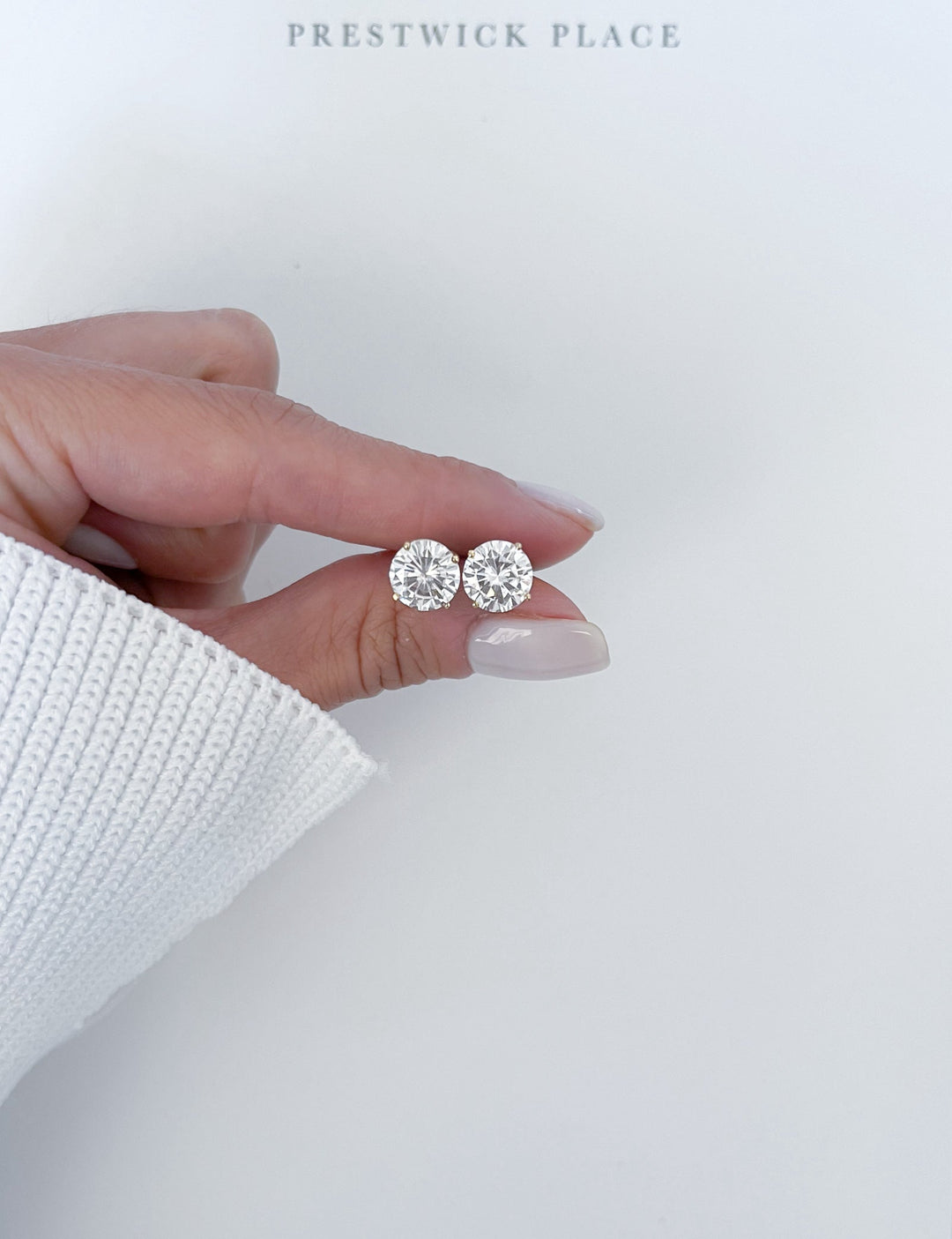 3.0ct Pair | Lab Diamond Round Cut Earrings