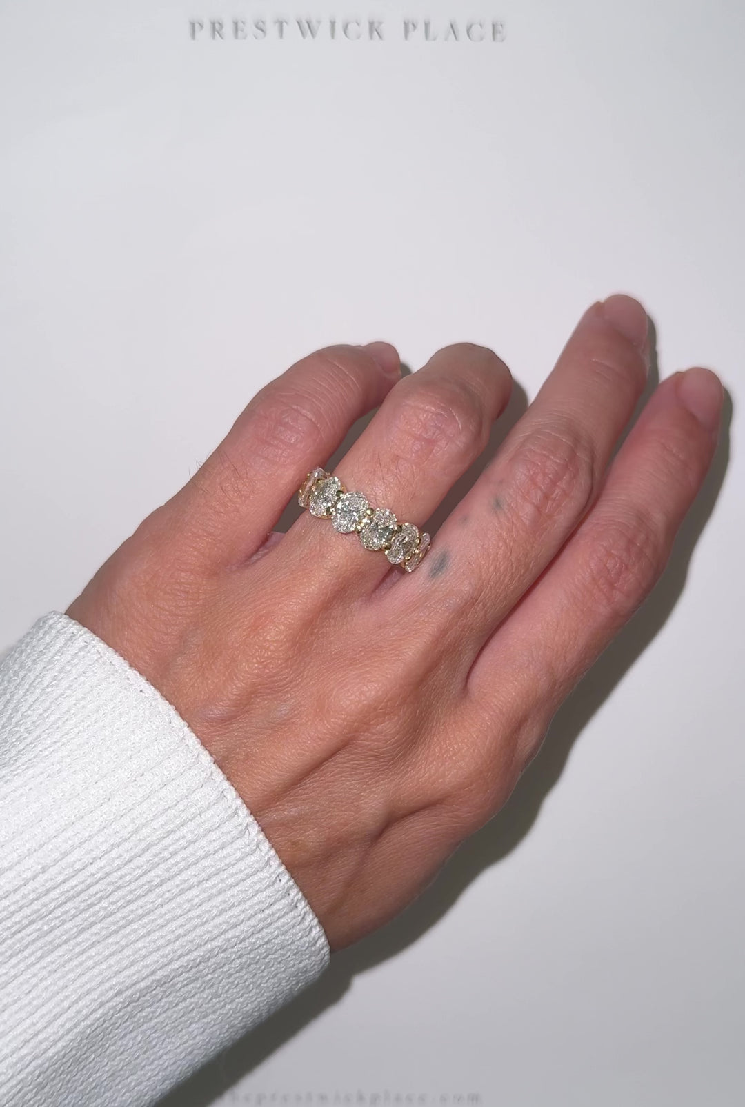 7.50ct Full Oval Eternity Band - Lab-Diamond