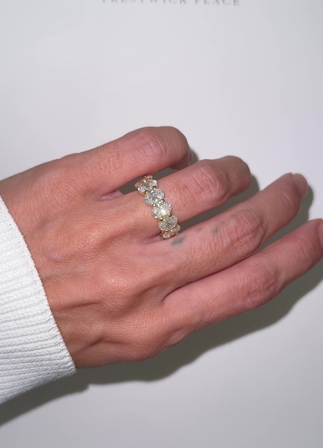 7.50ct Full Oval Eternity Band - Lab-Diamond