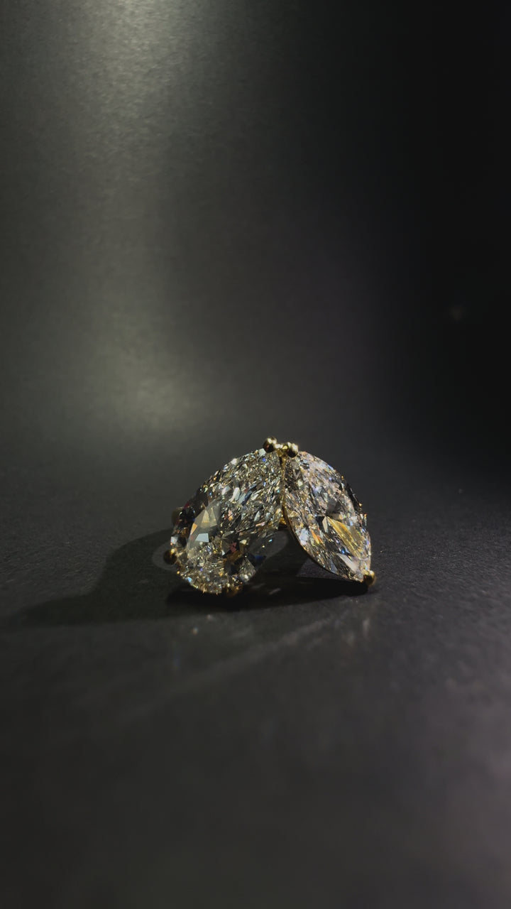 3.0ct Bumble B Two-Stone - Lab Diamond