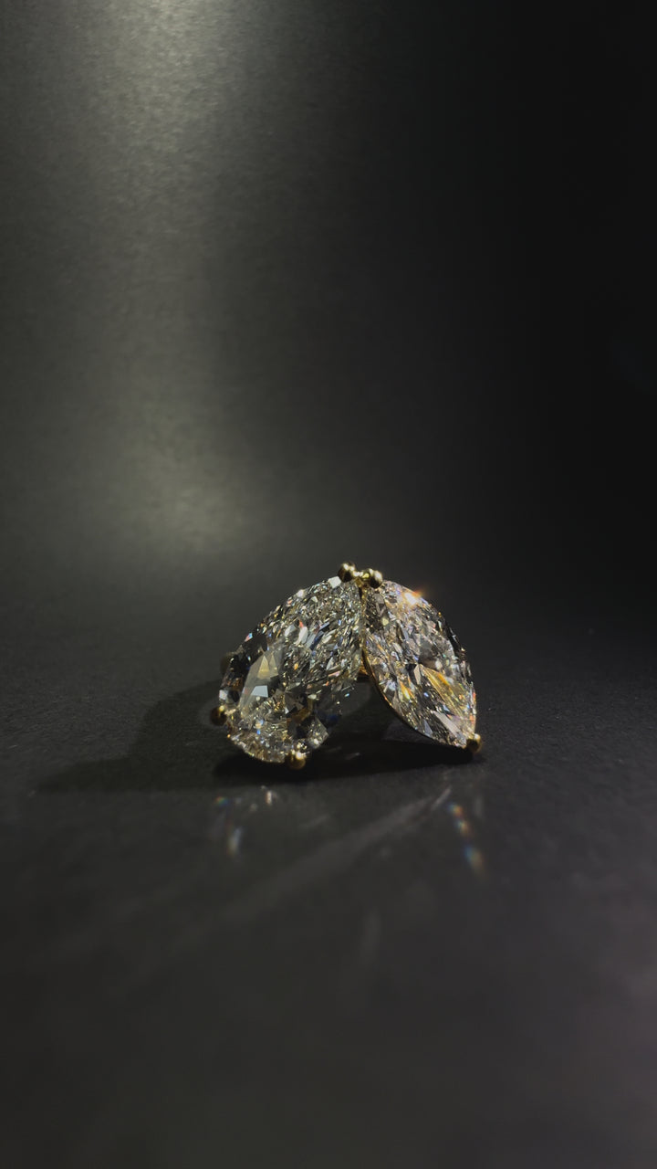 3.0ct Bumble B Two-Stone - Lab Diamond