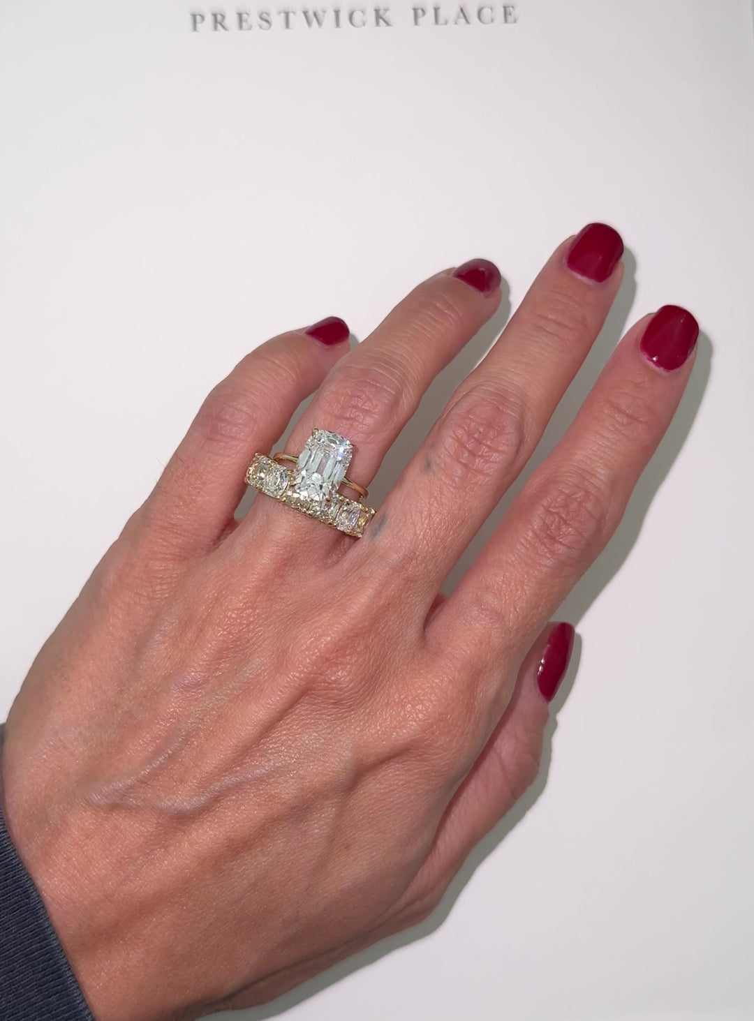 8.0ct Old Mine Eternity Band - Lab-Diamond