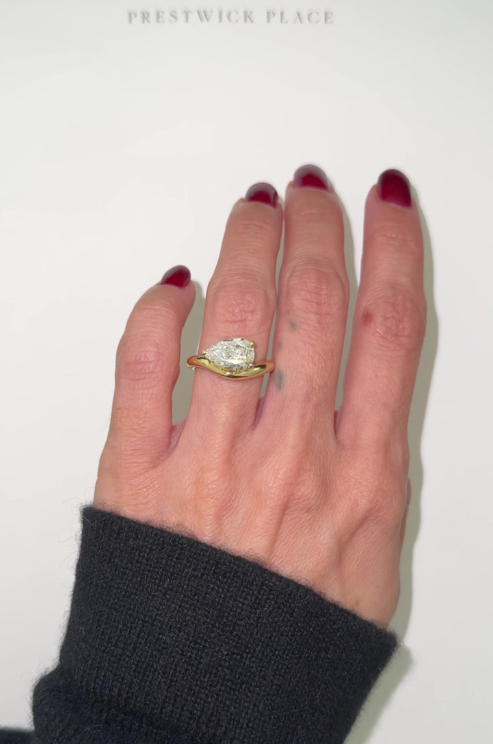 2.0ct Pear Wave - Lab Diamond