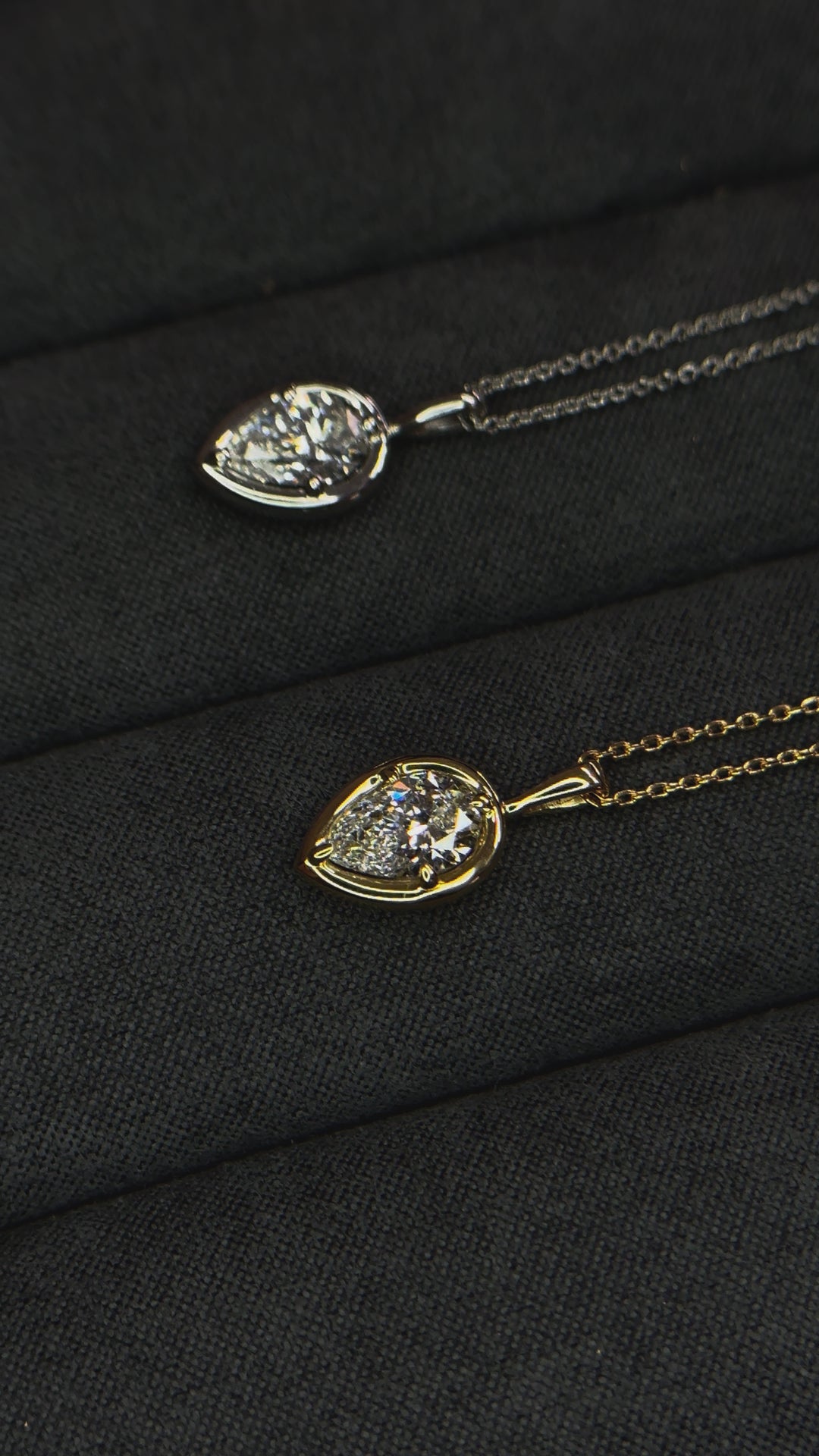 Celestial Pear Diamond Pendant