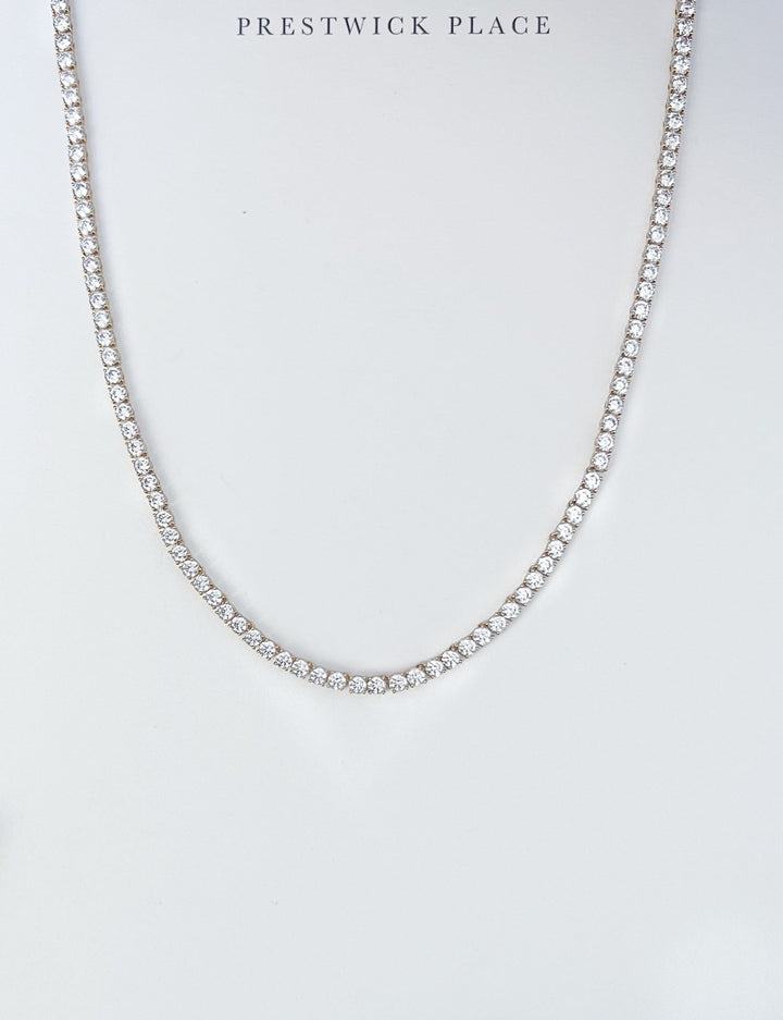 38ct Lab Diamond Tennis Necklace - VS1