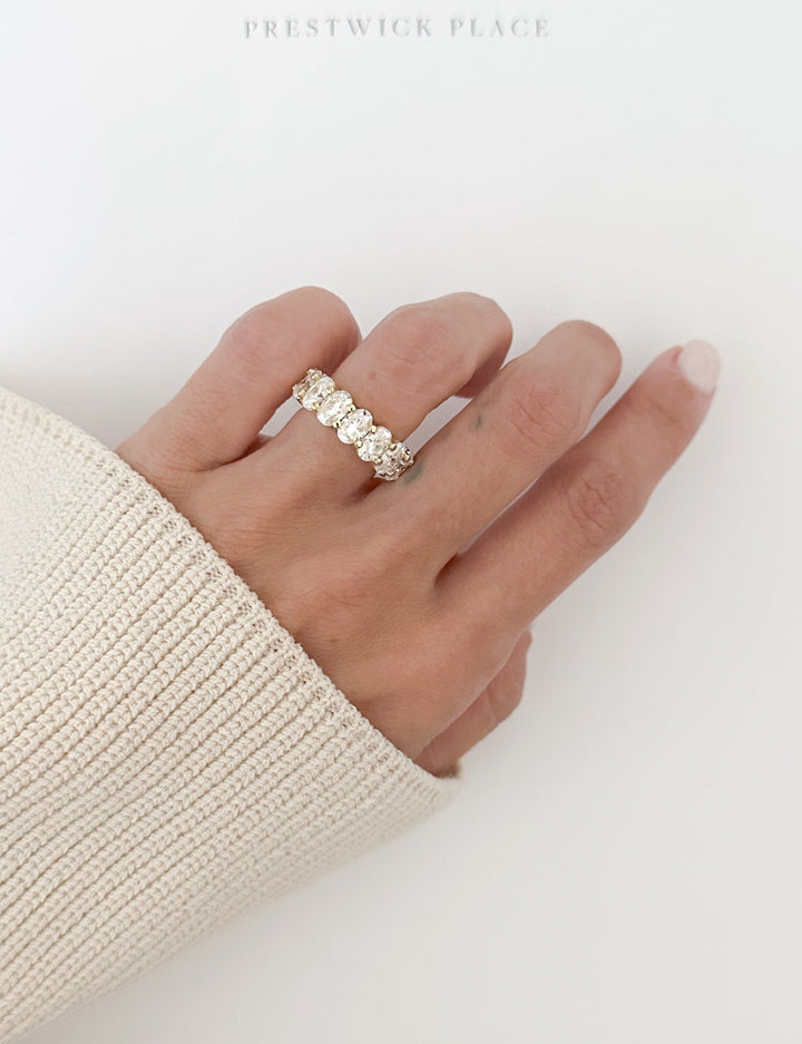 7.50ct Full Oval Eternity Band - Lab-Diamond