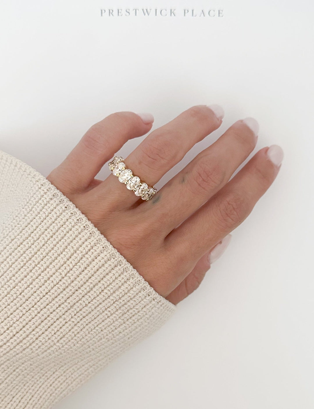 7.50ct Full Oval Eternity Band - Lab-Diamond
