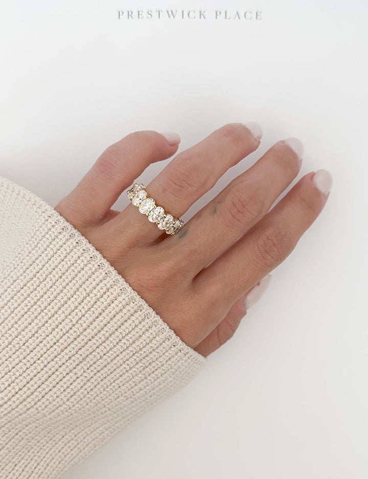 7.50ct Full Oval Eternity Band - Lab-Diamond