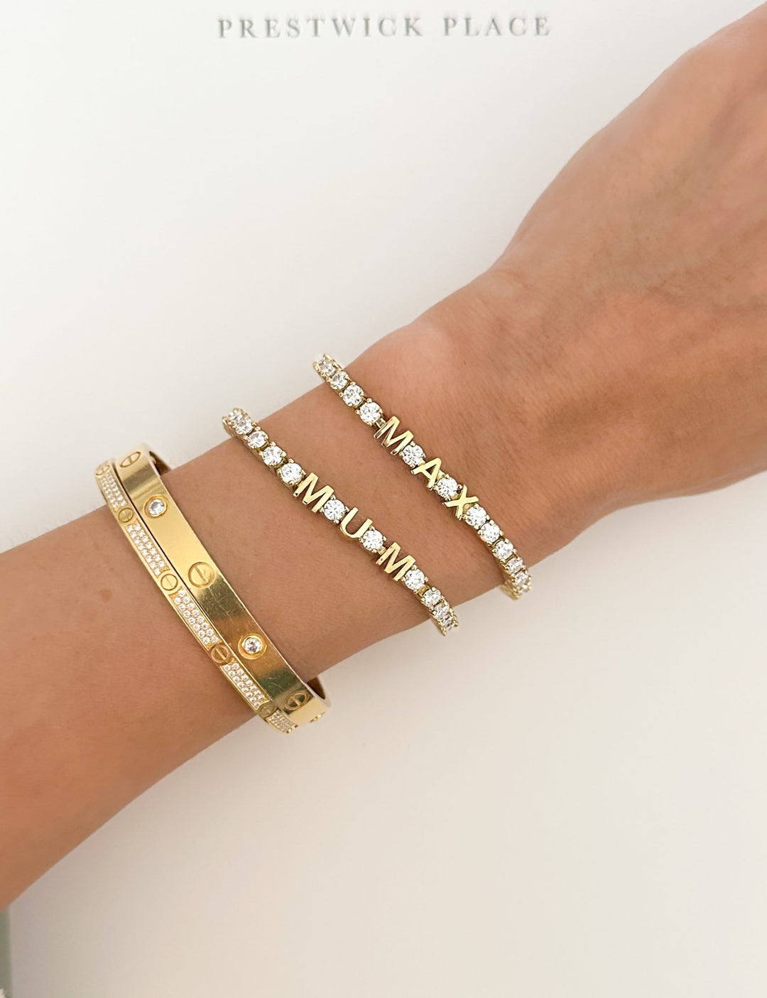 2.50ct Lab Diamond ID Tennis Bracelet