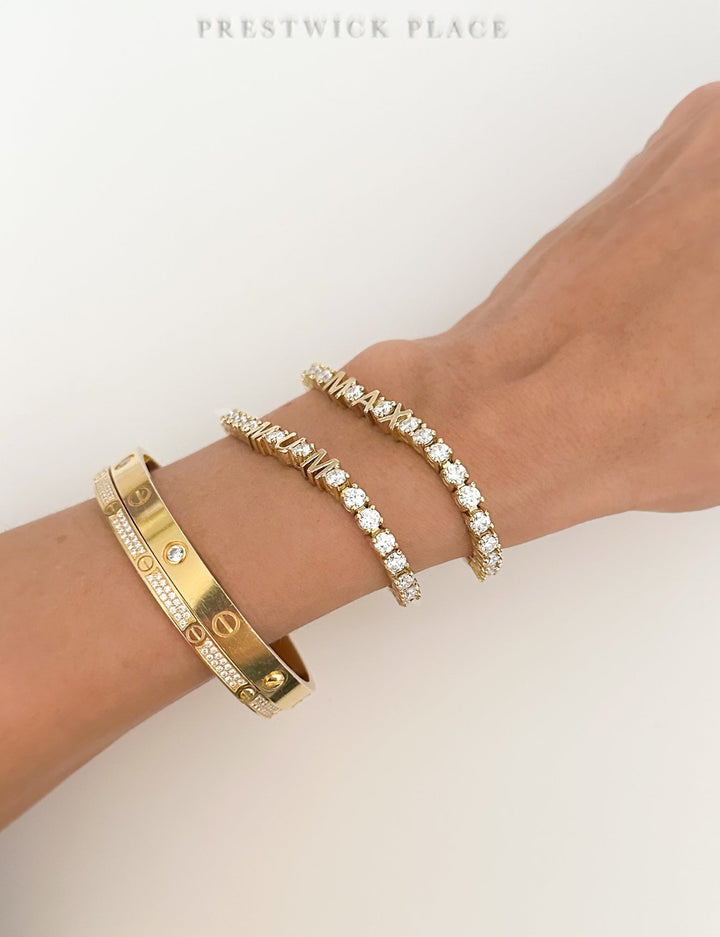 2.50ct Lab Diamond ID Tennis Bracelet