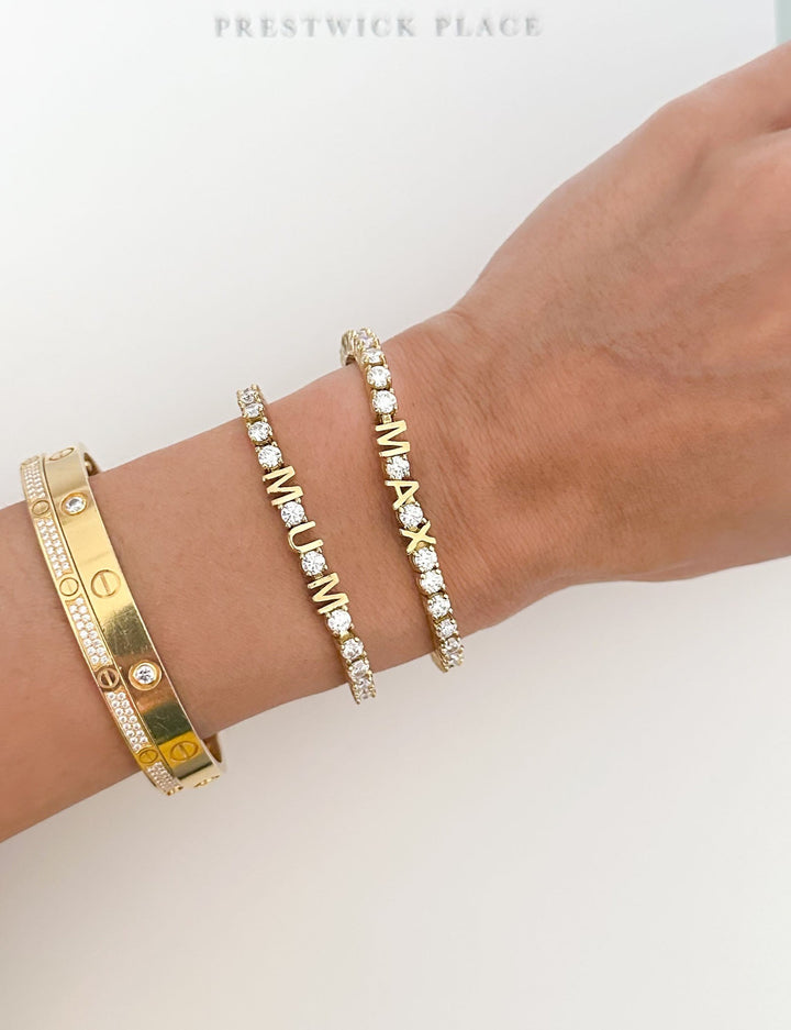 2.50ct Lab Diamond ID Tennis Bracelet