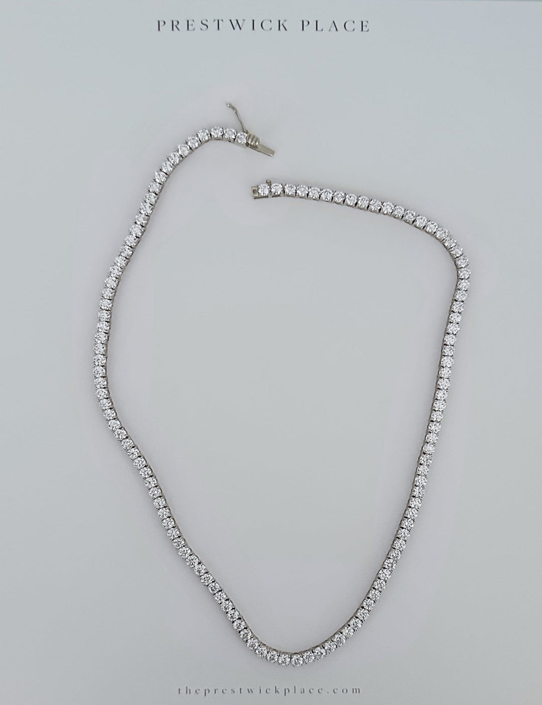 17ct Lab Diamond Tennis Necklace - VS1