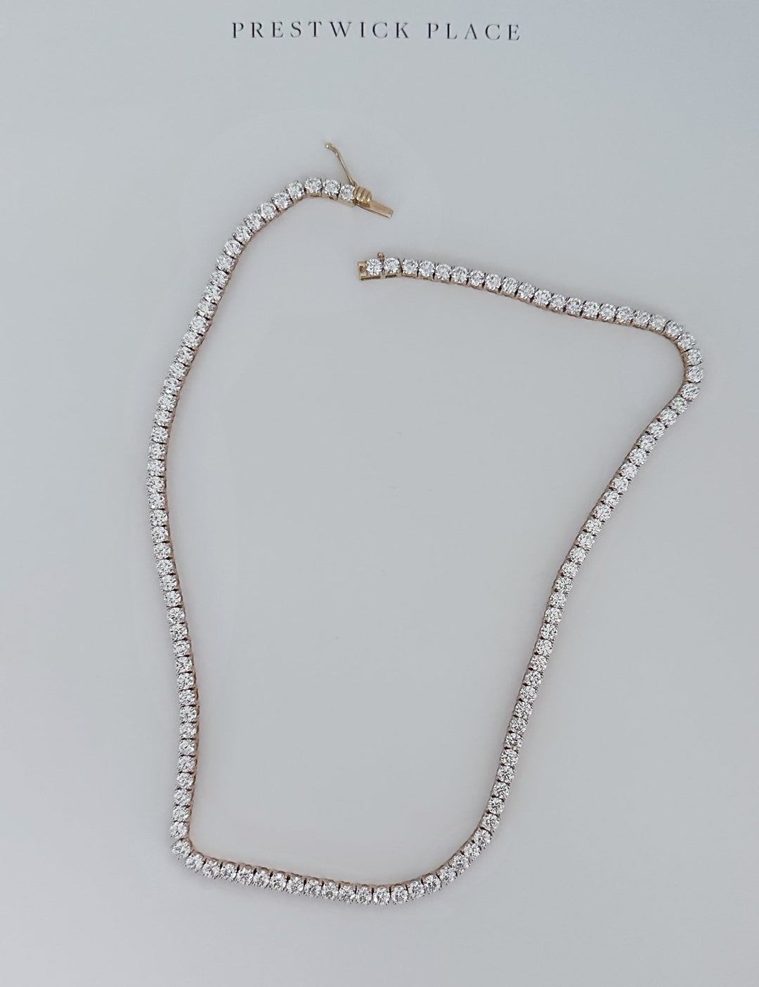 17ct Lab Diamond Tennis Necklace - VS1