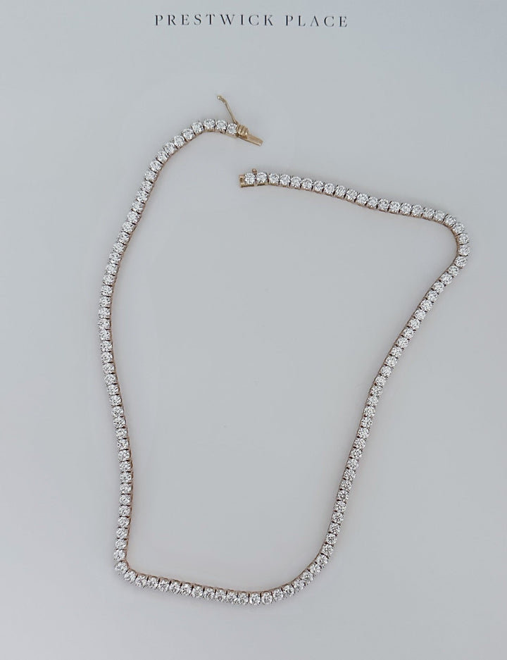 17ct Lab Diamond Tennis Necklace - VS1