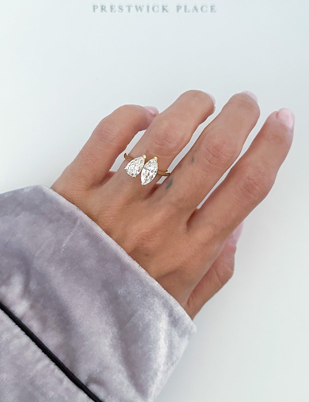 Lab-Diamond Chloe Two-Stone 2.00ct