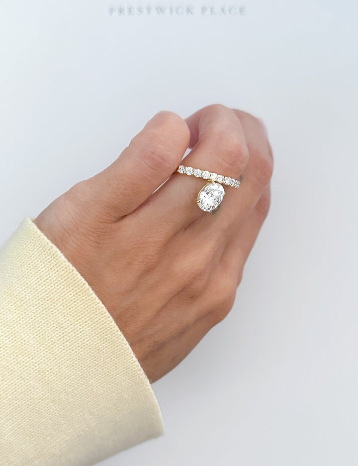January Twist Ring 3.35ct - Moissanite