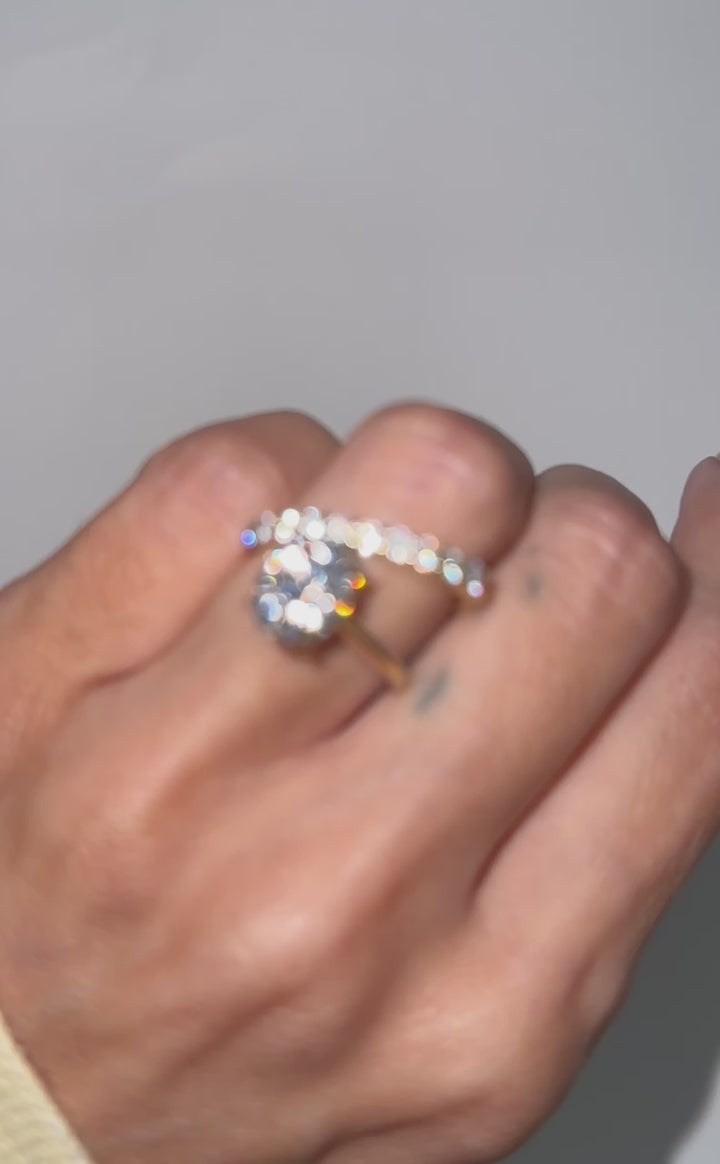 January Twist Ring 3.35ct - Moissanite
