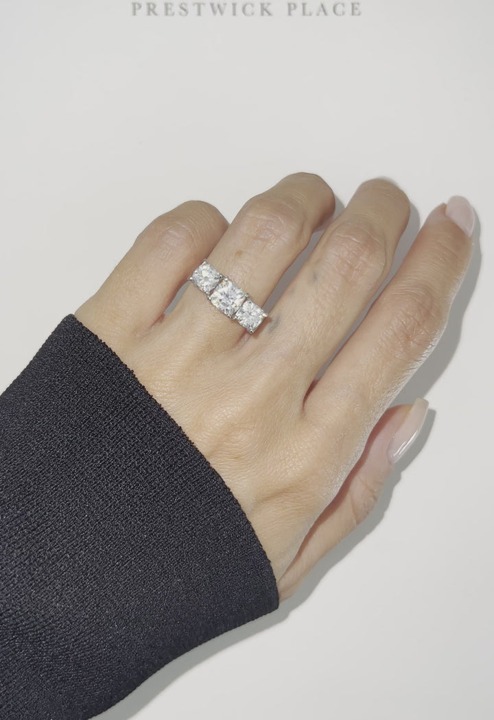 Cushion Cut Trilogy 2.30ct