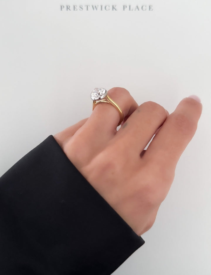 4.0ct Pitched Pear Lab Diamond