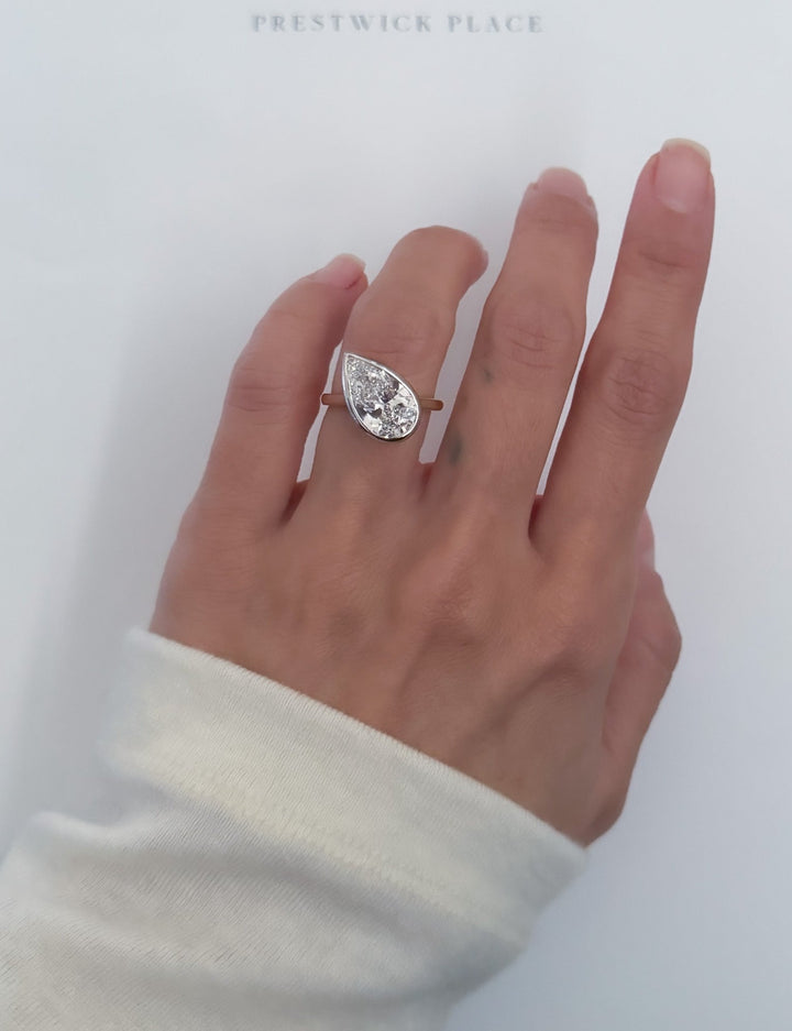 4.0ct Pitched Pear Lab Diamond