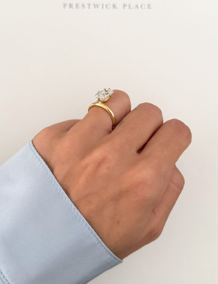 Augustus Solitaire 3.0ct - Emerald Lab-Diamond
