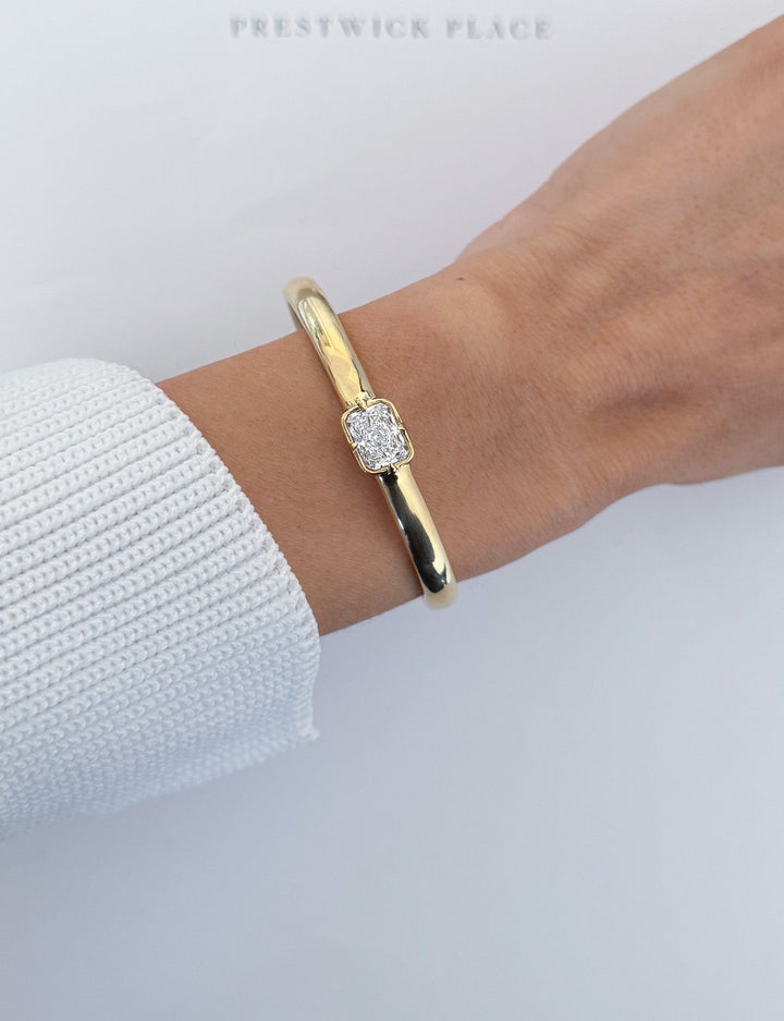 Diamond Bezel Bangle