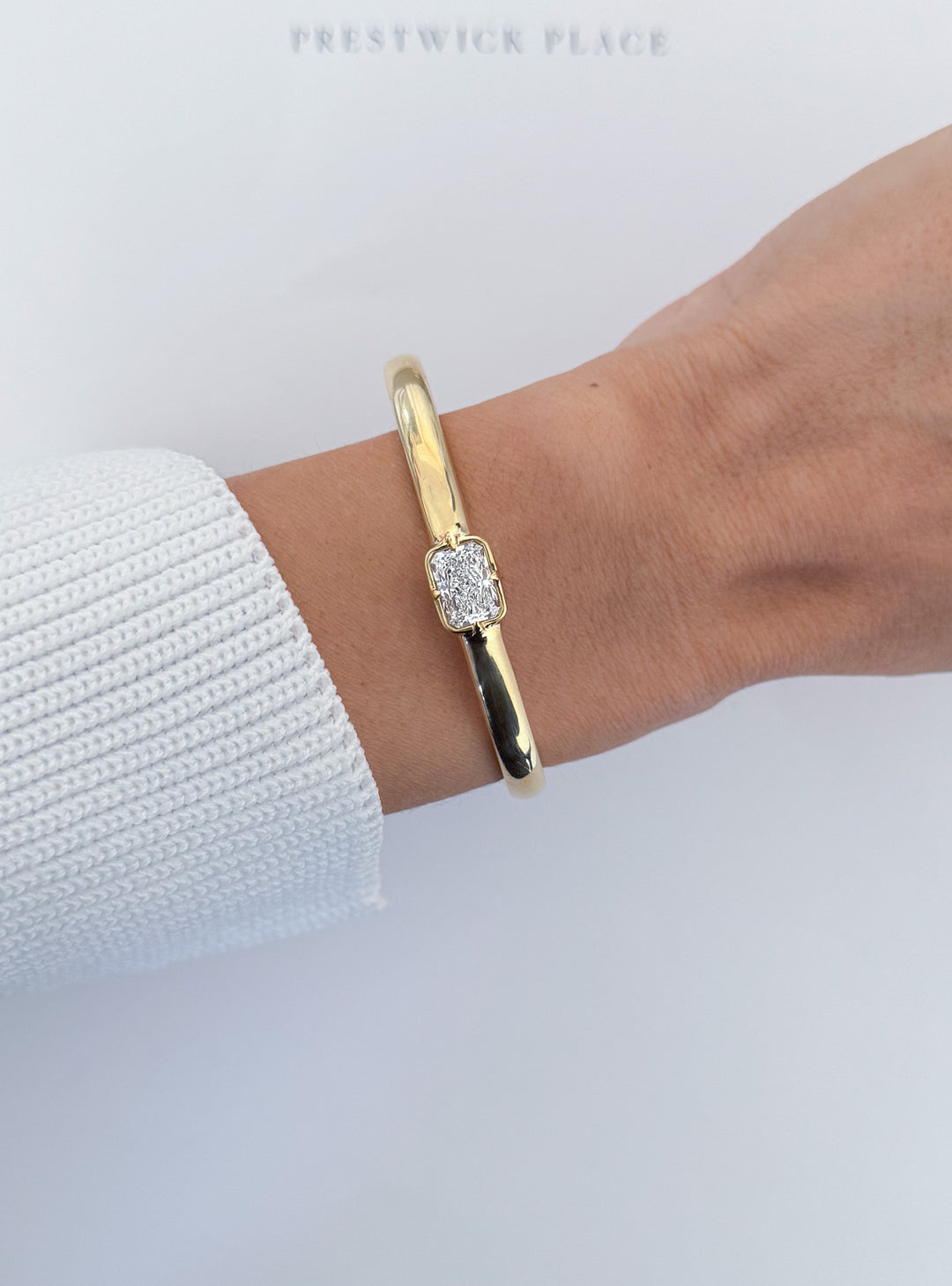 Diamond Bezel Bangle